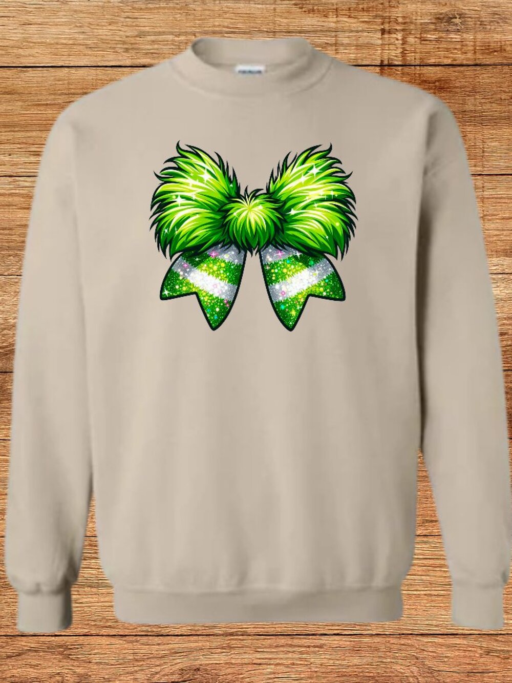 Grinch Bow Sweatshirt